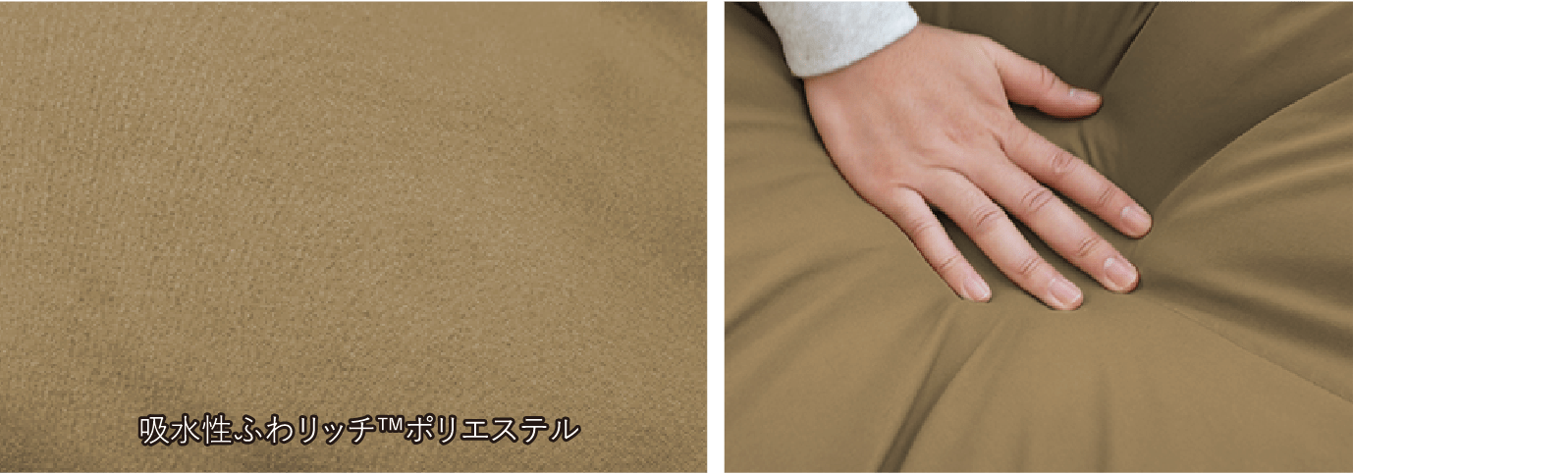 画像：吸水性もちふわっと生地