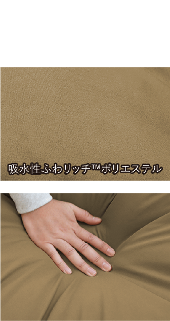 画像：吸水性もちふわっと生地