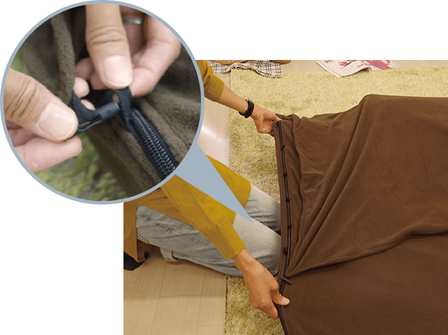 画像：取り付けループ