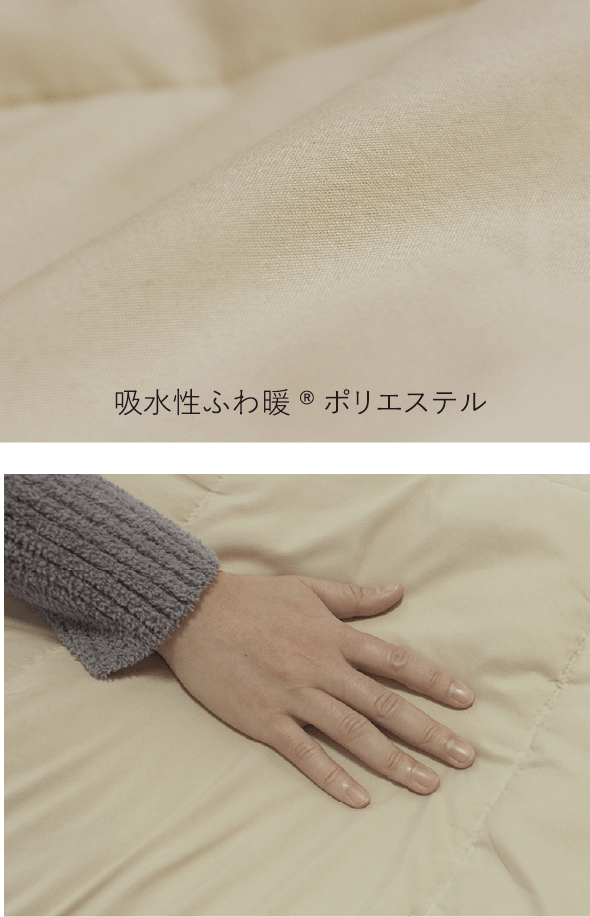 画像：吸水性ふわ暖®ポリエステル