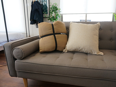 画像：ごろねぶくろん 付属のベルトを使用